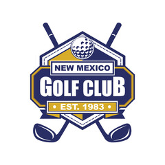 Logo template design for Golf Club or Golf Tournament