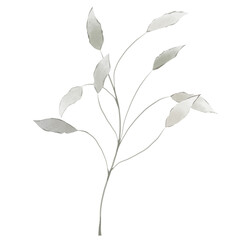 Vintage leaves watercolor floral bouquet Png, Greenery Elements Wildflowers Spring with Wreaths on Transparent background Png