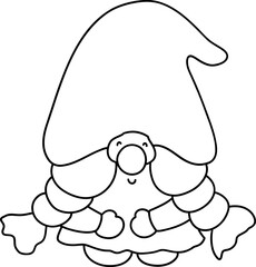 Autumn Gnome, Fall Gnome, Gnome clipart,  Digital paint illustration