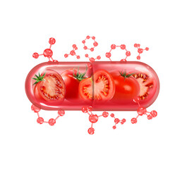 tomato in the capsule, lycopene