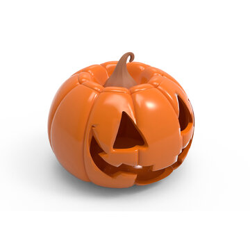 3D pumpkin halloween, halloween pumpkin 3D rendered