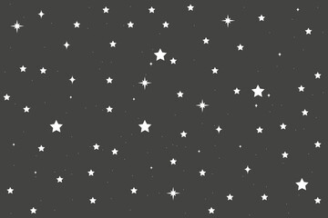 black and white stars