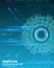 technology communication hi tech template background four