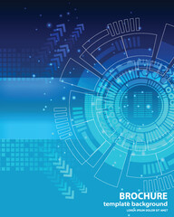 technology communication hi tech template background tw