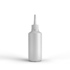 3d white plastic bottle for Mockup