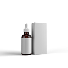 Serum Label with Box Packaging