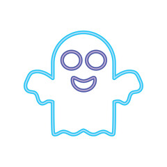 halloween ghost neon