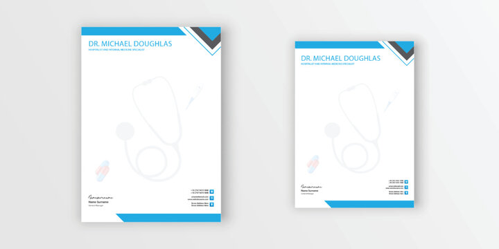 Medical Doctors Prescription Letterhead Design Pad