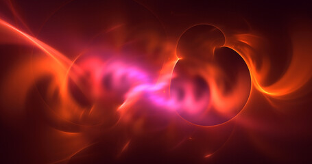 Fototapeta premium 3D rendering abstract multicolor technology fractal light background