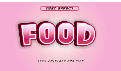 Food Text Style Effect