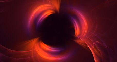 3D rendering abstract valentine red fractal light background