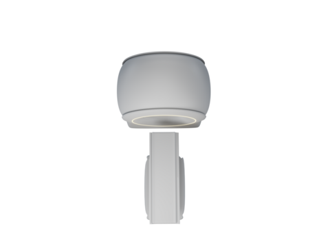 MRI SCANNER - Magnetic resonance imaging scan device in Hospital 3D rendering . Medical Equipment and Health Care.