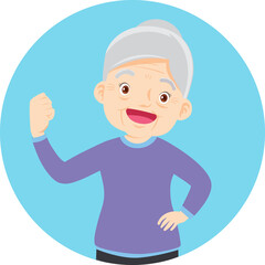 people training exercise cartoon character