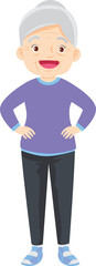 people training exercise cartoon character