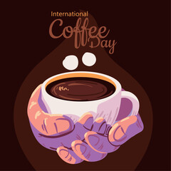 international coffee day, banner