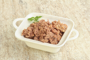 Canned tuna fish for salad