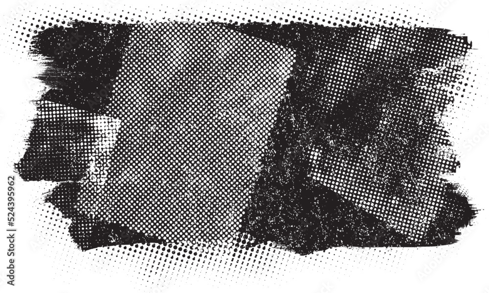 Leinwandbilder glitch distorted brush stroke . noise destroyed logo . trendy defect error shapes . glitched frame .