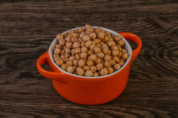 Vegan cuisine - Dry chickpea heap