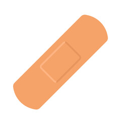 First Aid Band Plaster Strip icon flat vector illustration