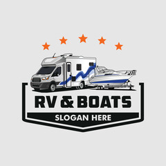 illustration of a yacht illustration of a rv car vector yacht vector