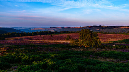 sunset in the mountains