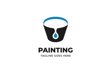 Painting Bucket Business Logo Template