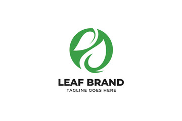 Nature Organic Fresh Eco Leaf Business Logo
