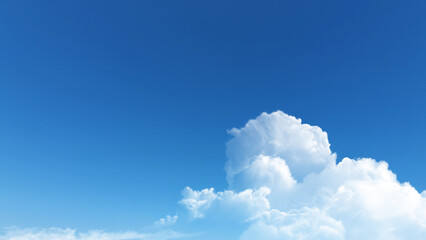 Naklejka na ściany i meble An image of floating clouds in the blue sky, good for use as a background image