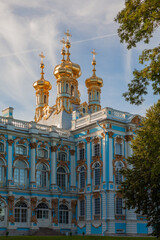 Fototapeta na wymiar Royal Catherine Palace in Tsarskoye Selo, St. Petersburg