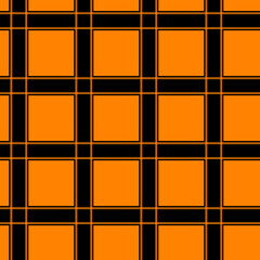 Black and white tartan plaid pattern seamless graphic for flannel modern shirt bag on Halloween season autumn textile printing.