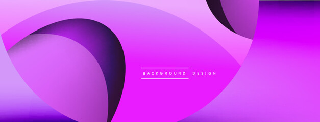 Creative geometric wallpaper. Minimal abstract background. Circle and wave composition vector illustration for wallpaper banner background or landing page