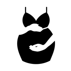 pregnant woman Icon Flat vector Pictogram 