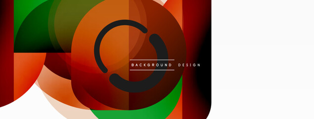 Fototapeta premium Geometrical minimal wallpaper. Geometric shapes. Vector illustration for wallpaper banner background or landing page