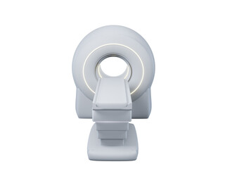 MRI SCANNER - Magnetic resonance imaging scan device in Hospital 3D rendering .
