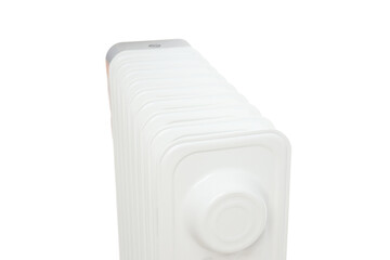 Modern electric heater isolated on white background