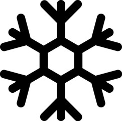 snowflake illustration on transparent background