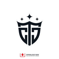 logo vector minimalis and editable with strong character