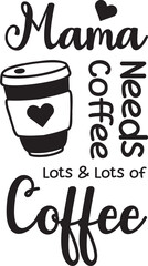 coffee illustration on transparent background