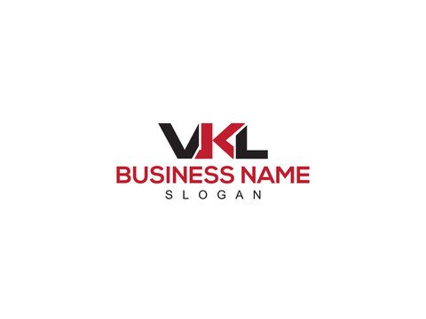 Initial VKL Logo Icon, Unique VK vkl Premium Logo Letter Vector Image Collection for Business