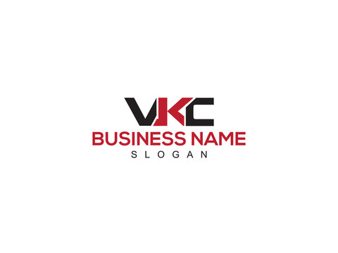 Initial VKC Logo Icon, Unique VK vkc Premium Logo Letter Vector Image Collection for Business