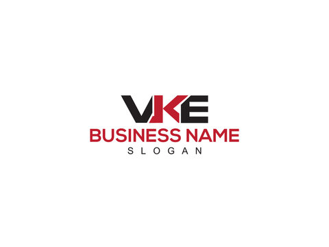 Initial VKE Logo Icon, Unique VK vke Premium Logo Letter Vector Image Collection for Business