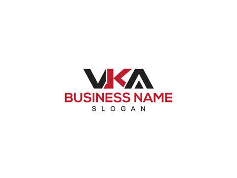 Initial VKA Logo Icon, Unique VKA vk Premium Logo Letter Vector Image Collection for Business