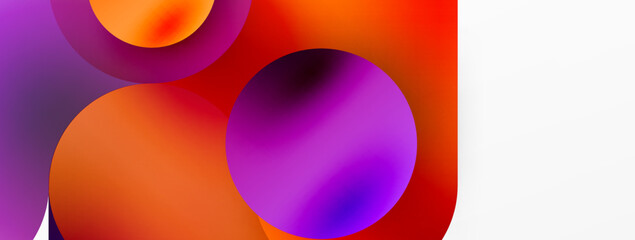Round shapes and circle geometric abstract background. Vector Illustration For Wallpaper, Banner, Background, Card, Book Illustration, landing page