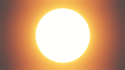 3d rendered of shining sun, sunshine