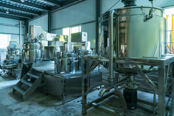 Production line equipment of beverage processing plant