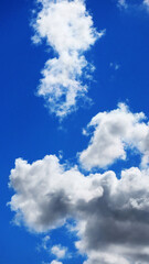 Obraz premium Cloud details in blue sky