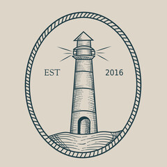 illustration vector of lighthouse art work perfect for print,etc.