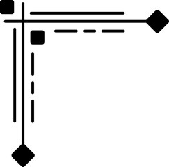 floral frame illustration on transparent background