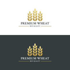 Wheat Logo Vector Illustration For Wheat Icon Editable