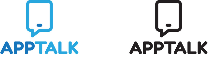 Aapp talk logo template